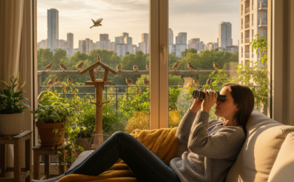 birdwatching in small apartments