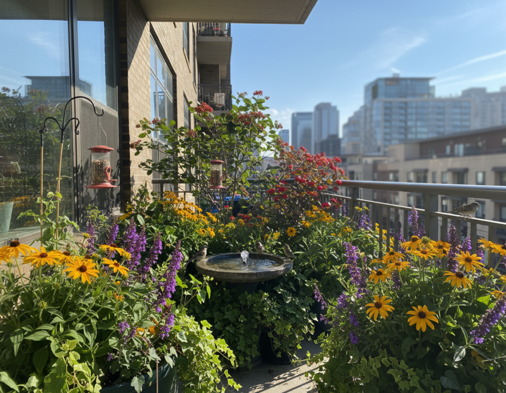 Simple Plant Combinations That Encourage More Bird Activity Near Apartment Windows