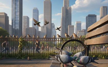 urban bird behavior patterns