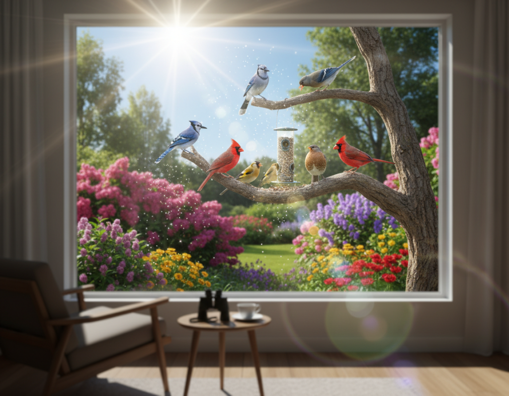 How Reflection, Lighting, and Window Placement Affect Birdwatching From Indoors
